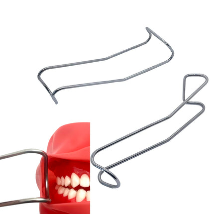 5 PCS Stainless Steel T Shape Cheek Lip Retractor for Teeth Whitening Oral Exam Orthodontic Dental Surgery Tool