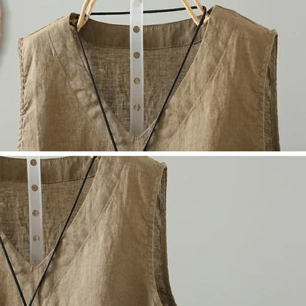 Retro Han Hanma Svel Strap Vest Women's Inner Summer Overhead Base irt  Casual Versatile Slimming Top