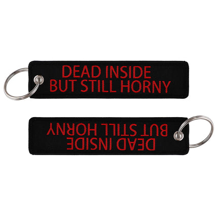 I LOVE HOT MOMS Quotation Embroidered Keys Tag Keychains for Women Keyring Car Keys Novel Fashion Jewelry Accessories Gifts