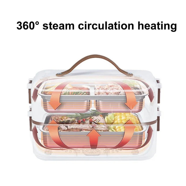 110V/220V Electric Lunch Box Food Container Portable Heating Keep Warm Dinnerware Food Storage Container Bento Lunch Box 300W