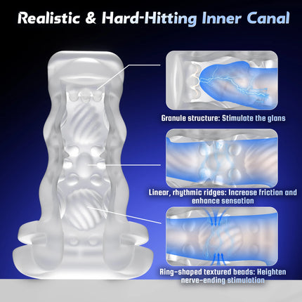 KUSHOR Male Masturbator Automatic Thrusting Vibration Heating Masturbation Cup Pocket Pussy Penis Pump Blowjob Sex Toy for Men