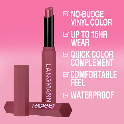 Peach Nude Velvet Matte Lipstick 12 Color Waterproof Lipstick Pencil Long-Lasting Highly-Pigment Rose Wood Lip Stain Tint Makeup