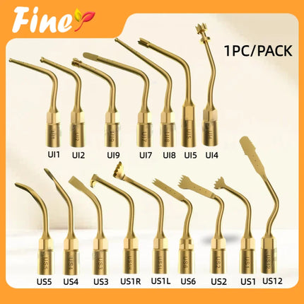 Finer 1pcs Dental Piezosurgery Tip Bone Surgery Tip Ultrasonic Bone Cutter Exelcymosis Dental Surgery Tip Fit Mectron Woodpecker