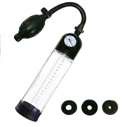 Male Manual Penis Pump Penis Enlarger Negative Pressure Vacuum Pump Big Dick Erection Enhancement Trainer Equipment Adult SexToy