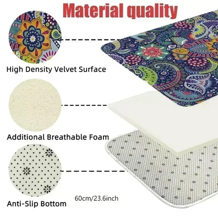 VIKAMA Funny Joke Cartoon Bedroom Carpet Soft and Slip-resistant Children's Bedside Rug Living Room Sofa Cushion Home Decoration