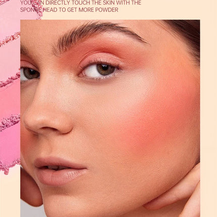 SAM SUGAR 6 color Air Cushion Blush  silky smooth matte eye shadow with an Easy to use Puff for Mushroom Head Loose Powder