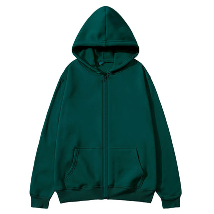 2025 Fashion Casual Black Grey Blue Zipper Hoodie Hip Hop Street Sweatshirt Skateboarding Men/Women Hoodie Men's Hoodie