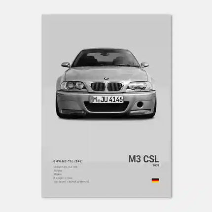 Pop Black And White Poster Wall Art Luxury Supercar F80 M3 M140 GTR HD Oil On Canvas Print Home Living Room Bedroom Decor Gift
