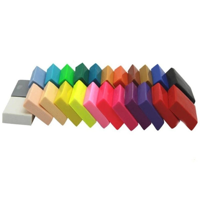 Prism&Pro 24 Colors 10g  Small Block Art Craft Fimo Polymer Clay Plasticene Modeling Clay For Kids Sculptural Oven Bake Clay