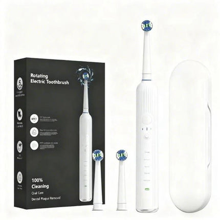 Compatible with Oral B Sonic Electric Toothbrush Smart Ultrasonic Dental Teeth Whitening Rechargeable Adult Tooth Brush 3 Head