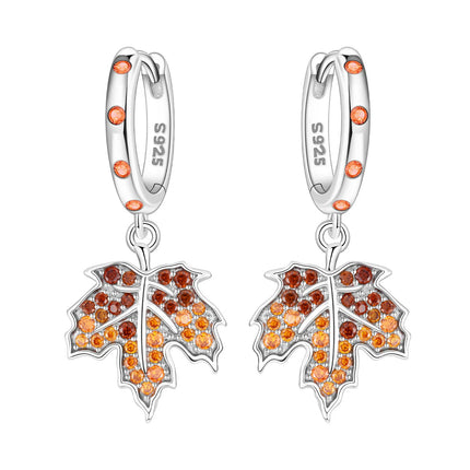 925 Sterling Silver Inlaid Zircon Butterfly Earrings Insect Element Original Design Women's Fashion Party Jewelry Gift Ear Loops