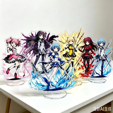 Puella Magi Madoka Magica ANIME 15CM Madoka Kaname Homura Akemi Acrylic Stand figure Stand Cosplay Festivals Gifts keychain