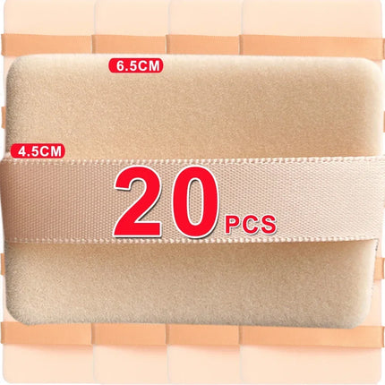1-20pcs High-Density Flocked Cushion Powder Puff Soft Professional Round Rectangular Shape Foundation Sponge Puff Makeup Puffs