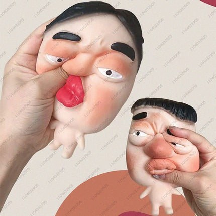 Funny Pimple Popper Squishy Toy Fast Rebound Squeeze Face Model Stress Relief Fidget Toys for Adults & Kids Funny Gag Prank Gift