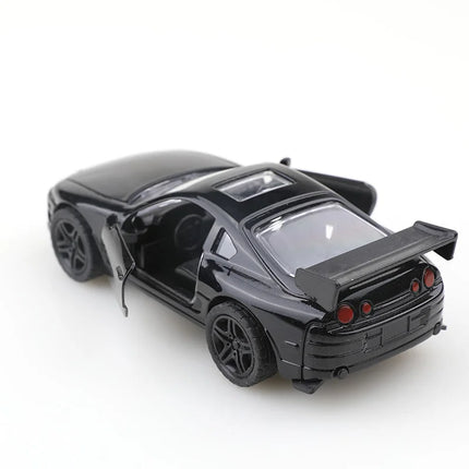 (Bagged) 1:36 Alloy Car Model Modeling Vehicle Supra Racing Sports Pull Back Car Ornaments Collection Toys For Boy Child
