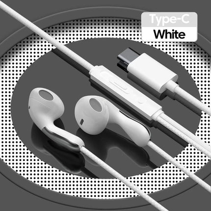 USB Type C Wired Earphone For Samsung Galaxy S25 S24 S23 S22 S21 Ultra Headphones A53 A52 A54 Note 20 3.5mm Jack Earbud Headset