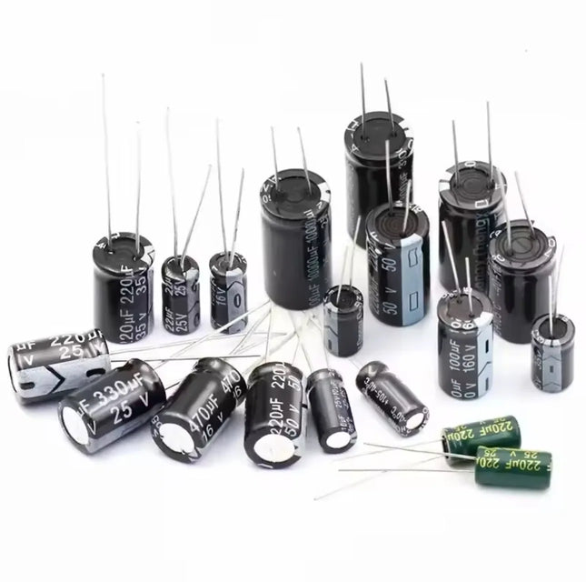10V 16V 25V 35V 50V 63V 100V DIP Aluminum Electrolytic Capacitor 10UF 22UF 47UF 100UF 220UF 330UF 470UF 680UF 1000UF 2200UF4700