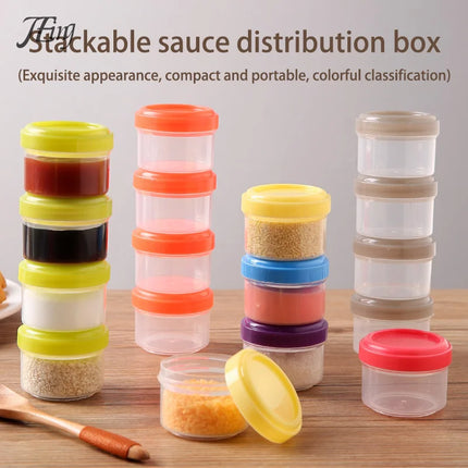 4Pcs 35ml Salad Dressing Containers To Go Plastic Twist Top Sauce Condiment Container With Lid Lunch Box Accessories