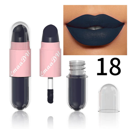 Halloween Lip Gloss Set, 3-Piece Non-Stick Shiny Lipstick, Glittery Purple and Black Lip Colors, Long-Lasting, Non-Transfer