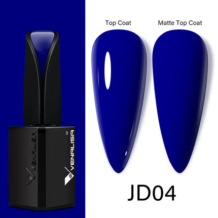 Venalisa15ML Silky Matte TPO FREE Topcoat No Cleaning Nail Lacquer Full Coverage Long Lasting Gorgeous Color Nail Varnish