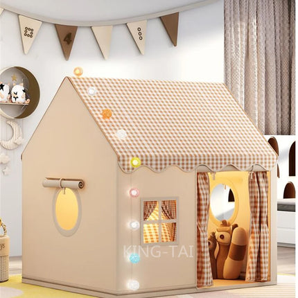 Kid Toys Tent Princess Castle Play House Cubby Children Small House Folding indoor Play tent Baby Tent Solid Frame No Light Ball