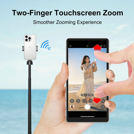 Magnetic Vlog Selfie Monitor Screen for iPhone 15 16 17 Pro Max Wireless Back Camera Display Touch Screen Zoom Shutter Control