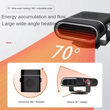 Car Heater Portable Car 24v Heater Windshield Automatic Defogging Defrost Fast Heater 12v Household Electric Heater 2026 New