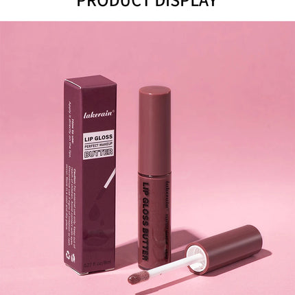 8ml Butter Non-stick Cup Gloss Lip Gloss Moisturizing Mirror Lip Gloss Lasting Color Lip glaze Dye Lip Liquid Makeup For Women