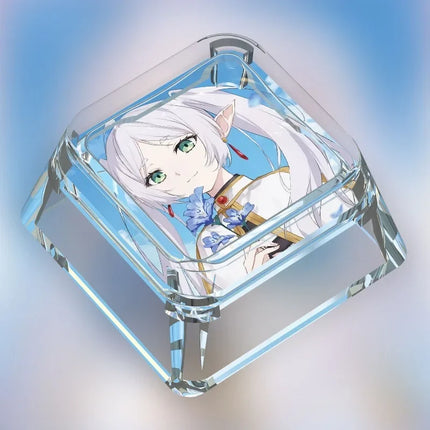 Animation Frieren: Beyond Journey's End Personalized Keycap Single PC Art Transparent Mechanical Keyboard Keycap Gift