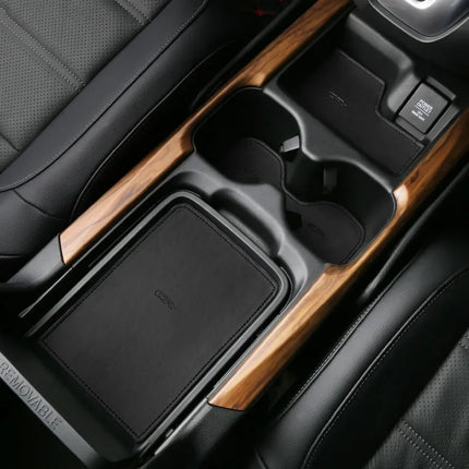 For Honda CR-V CRV 5th 2017-2018 2019-2020 2021 Car Leather Gate Slot Mat Groove Pad Water Coaster Door Slot Mat Storage Anti Slip