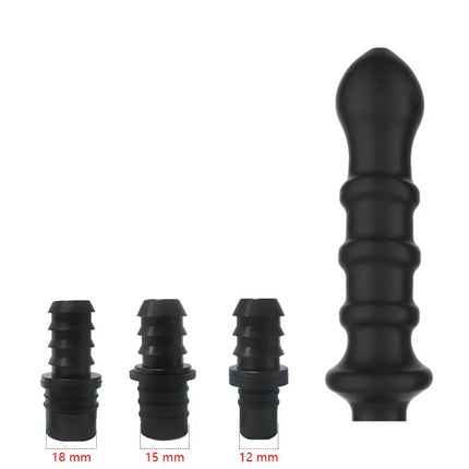 1 Pc Threaded Silicone Fascia Gun Massage Head With 3 Sizes Of Connectors, 12-13mm/15-16mm/18-19mm, Fascia Gun Massage dildo