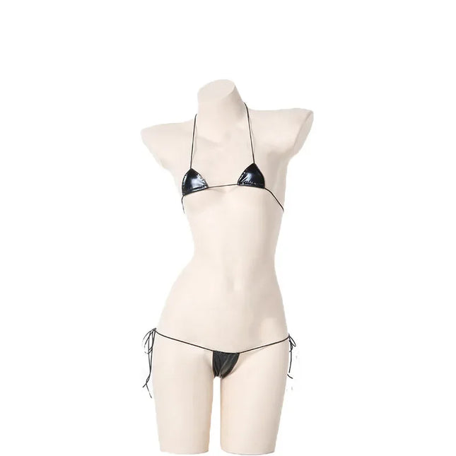 Black Women's Japanese Sexy Underwear Lolita Kawaii Anime Mini Bikini Adult Role Play Bra Women's Lingerie Set Best Gift