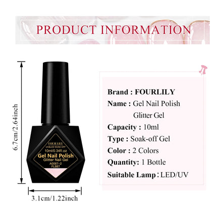 10ml Snowflakes Nail Salon Supplies Gel DIY Manicure UV LED Curing Long Lasting Saok Off Varnish for Women Girl Nail Decorations