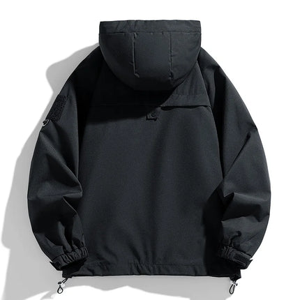 Men's Hooded Windbreaker Jacket Waterproof