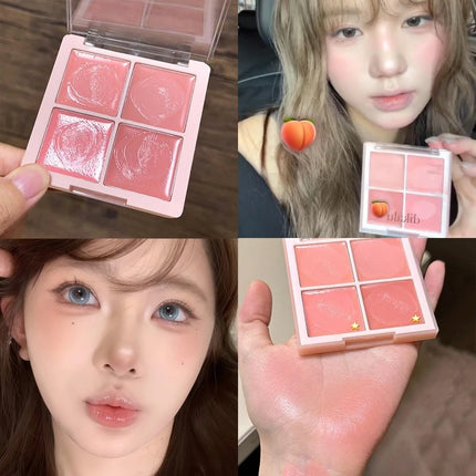 DIKALUA Korean low-saturation Blush paste, pink, tender, swelling and contracting color, pure and elegant blush palette