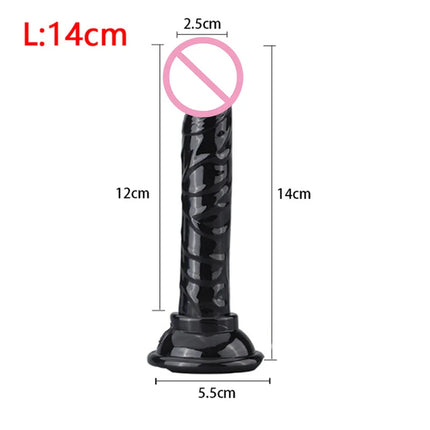 Realistic Silicone Penis Dildo Vibrator Powerful Suction Cup Penis Sex Toys Flexible Dildos Big Penis Female Masturbator Reusable