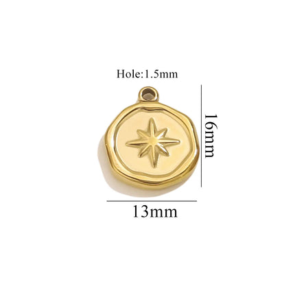 5pcs Stainless Steel Butterfly Flower Starfish Charms Jewelry Making Accessories DIY Women Earrings Necklace Jewelry Making Base
