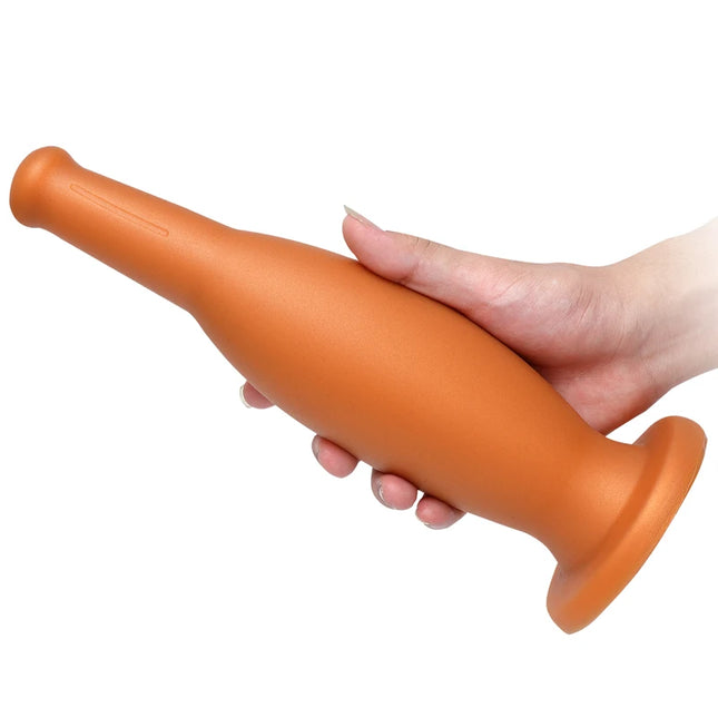 3 Sizes Anal Plug Dildo Anal Dilator Wine Bottle Soft Silicone Butt Plug Stimulate Anus Vagina Massage Adult Sex Toy Masturbator