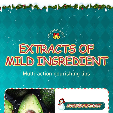 3/4pcs SADOER Christmas Set Brightening Lip Balm Moisturizing Anti Cracking Hydrating Repair Nourishing Lipstick Skin Care