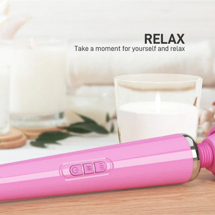 Powerful Magic Wand Vibrator for Women, Large AV Body Massager, G-Spot Clitoris Stimulator, USB Charging Adult Sex Toys for Women