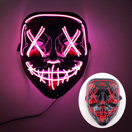 Funny Cute Flashing Masquerade Mask Adult Children Decorative Mask Luminous Full Face Mask Classical Purge Mask For Night