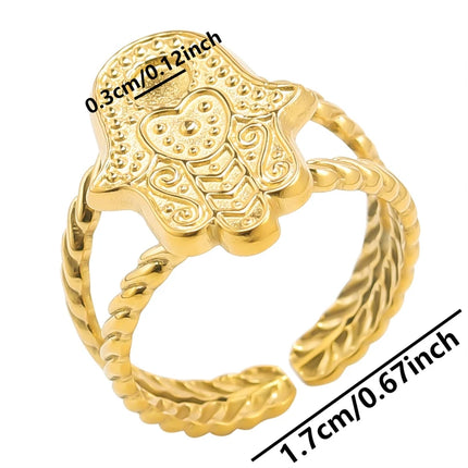 6pcs/lot Gold Plated Stainless Steel Base Rings Settings DIY Blank Knuckle Rings for Women Jewelry Charms Never Fade Wholesale