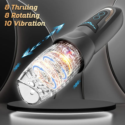Automatic Male Masturbator Telescopic Rotation Vibrating Man Masturbation Cup Simulation Blowjob Piston Adult Sex Toy for Men
