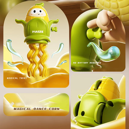 Twisting Corn - A catchy dancing toy, a funny wind-up corn toy, crawlable, and a fun office stress-relieving toy.