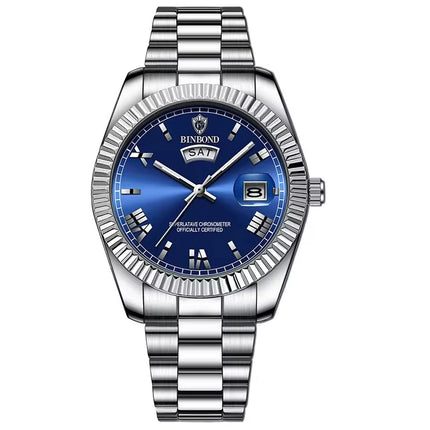 Fashion Men's Quartz Watch, Top Brand Sports Quartz Men's Watch, Stainless Steel Waterproof Date Week Watch, Men's watches for men