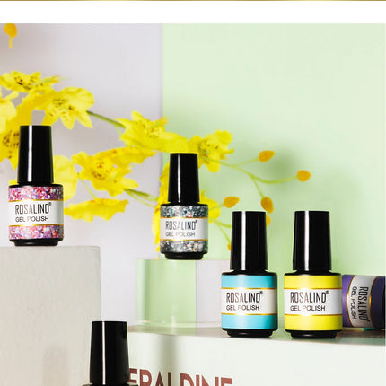 ROSALIND Temperature Changed Gel Nail Polish Soak Off Gel Varnishes Nail Art Semi Permanent Base Top Coat UV Nail Gel Polish