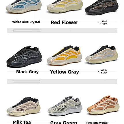 Men's Coconut Shoes Spring Hot Sale Of The Season New Casual Dad Shoes 700v3 Shape Trend Night Light Sports Shoes Lightweight...