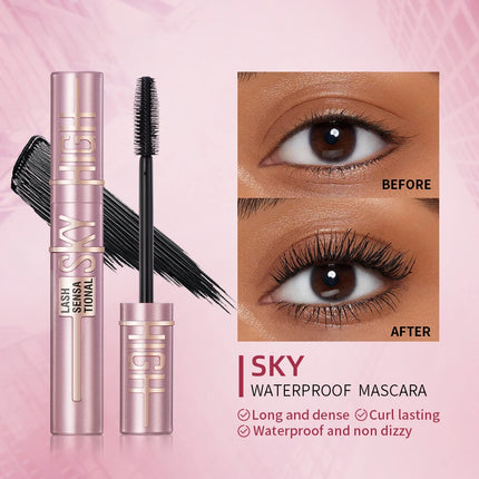 1PCS Natural Curling Mascara Long Lasting Smudge-proof Mascara Brushes Lengthens Eyelashes Waterproof Fast Dry Mascara Cosmetics