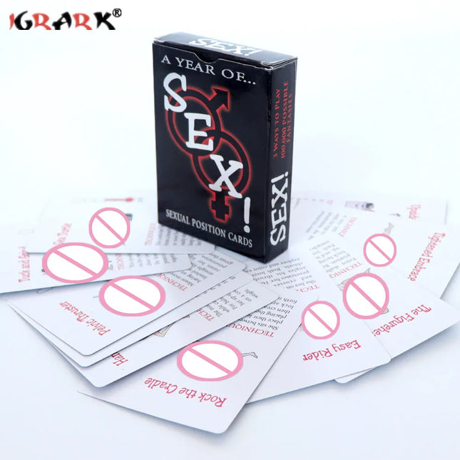 Sexuales Toys Adult Games Bedroom Commands Sexual Position Play Paper Cards Sexy Game Cards Sets for Couples Erotic Accessories