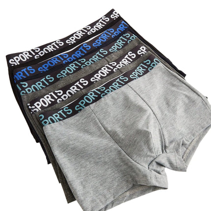 5-Piece Set Comfortable Breathable Wide Waistband Underwear for Boys 8-12 Years Old Student Boxer Briefs Boys Flat Briefs